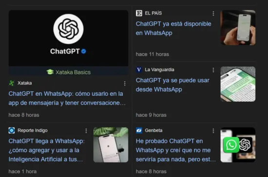 ChatGPT en WhatsApp